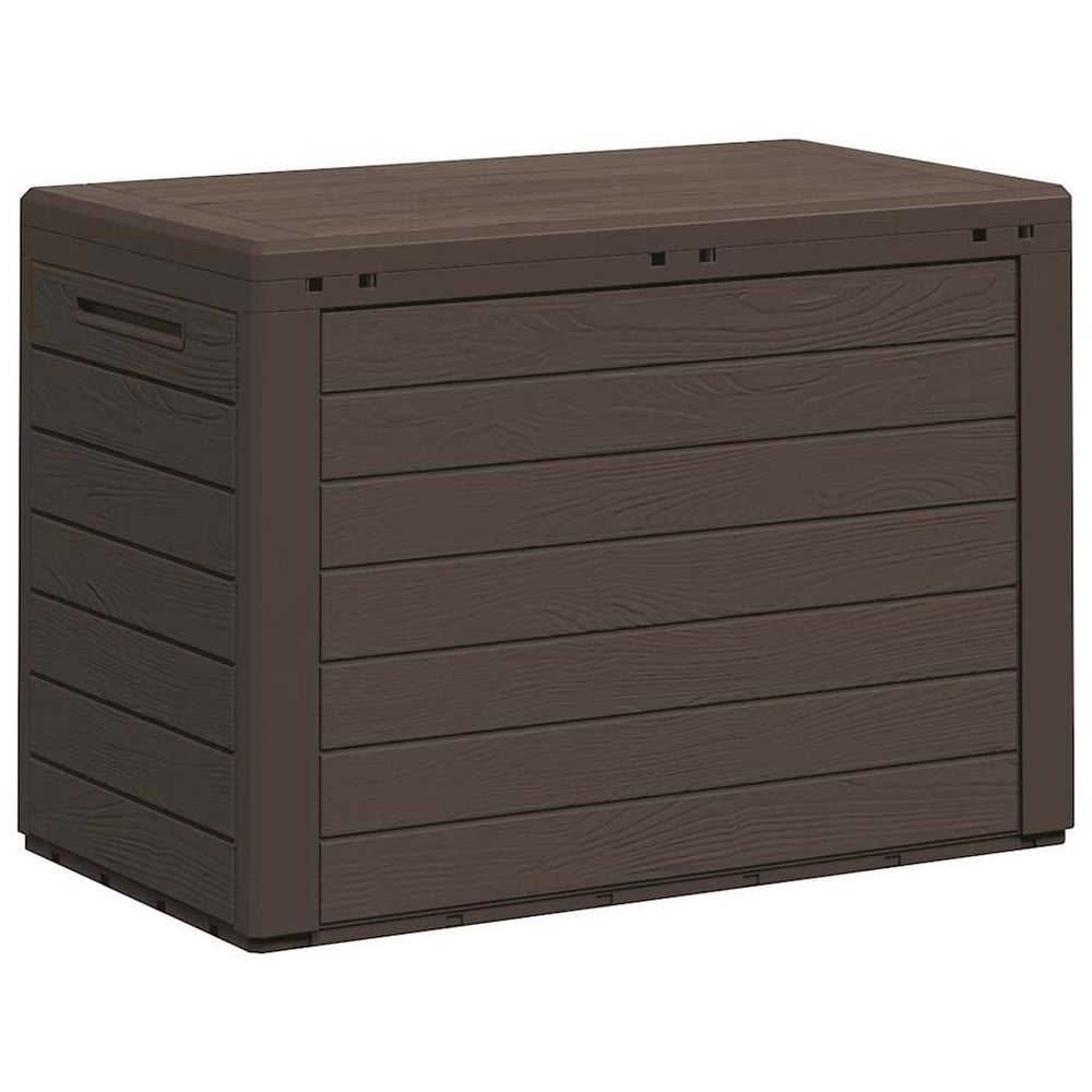 Sofia Outdoor Storage Box | Matte Finish | Brown Polypropylene 31"