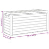 Sofia Outdoor Storage Box | Matte Finish | Brown Polypropylene 31"