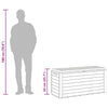 Sofia Outdoor Storage Box | Matte Finish | Brown Polypropylene 31"