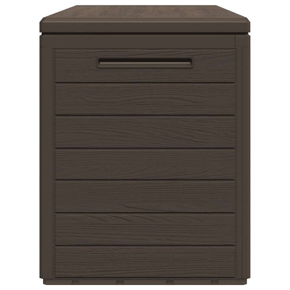 Sofia Outdoor Storage Box | Matte Finish | Brown Polypropylene 46"