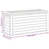 Sofia Outdoor Storage Box | Matte Finish | Brown Polypropylene 46"