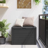 Sofia Modern Outdoor Storage Box | Anthracite Polypropylene 31"
