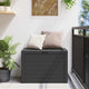 Sofia Modern Outdoor Storage Box | Anthracite Polypropylene 31"