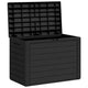 Sofia Modern Outdoor Storage Box | Anthracite Polypropylene 31"