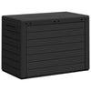 Sofia Modern Outdoor Storage Box | Anthracite Polypropylene 31"