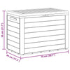 Sofia Modern Outdoor Storage Box | Anthracite Polypropylene 31"