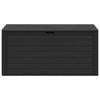 Sofia Modern Outdoor Storage Box | Anthracite Polypropylene 46"