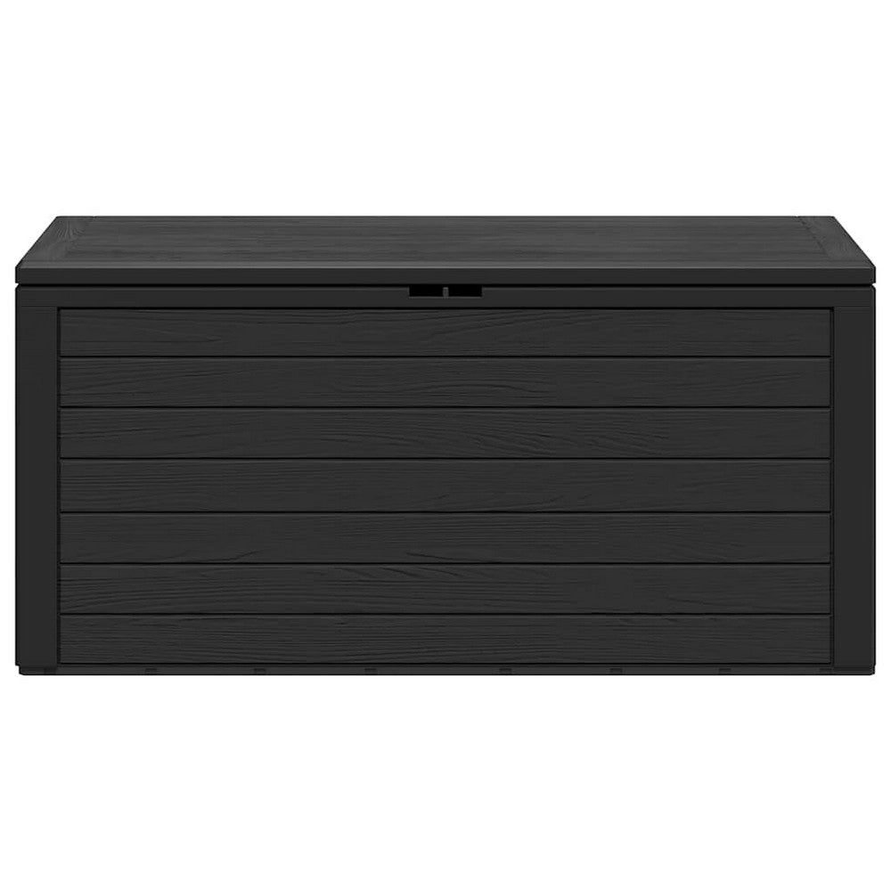 Sofia Modern Outdoor Storage Box | Anthracite Polypropylene 46"