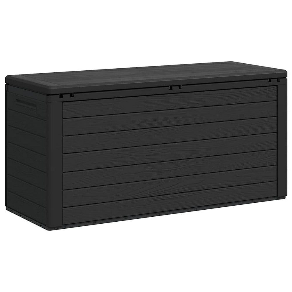 Sofia Modern Outdoor Storage Box | Anthracite Polypropylene 46"