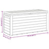 Sofia Modern Outdoor Storage Box | Anthracite Polypropylene 46"