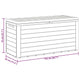 Sofia Modern Outdoor Storage Box | Anthracite Polypropylene 46"