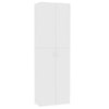 vidaXL Office Cabinet White 23.6x12.6x74.8" Engineered Wood