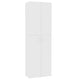 vidaXL Office Cabinet White 23.6x12.6x74.8" Engineered Wood