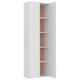 vidaXL Office Cabinet White 23.6x12.6x74.8" Engineered Wood