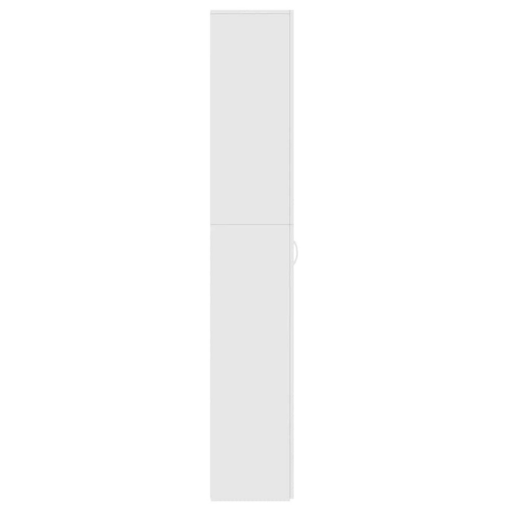 vidaXL Office Cabinet White 23.6x12.6x74.8" Engineered Wood