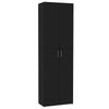 vidaXL Office Cabinet Black 23.6x12.6x74.8" Engineered Wood
