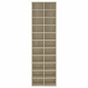 vidaXL Shoe Cabinet Sonoma Oak 21.3x13.4x72.0" Engineered Wood