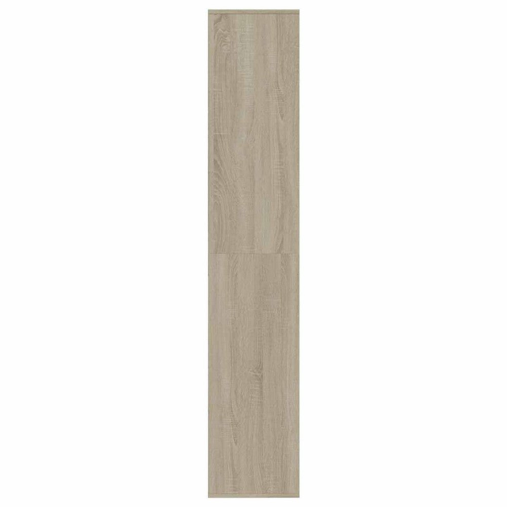 vidaXL Shoe Cabinet Sonoma Oak 21.3x13.4x72.0" Engineered Wood