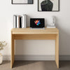 Rosie Minimalist Desk with Panel Legs | Brown Sonoma Oak Wood 35"