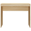 Rosie Minimalist Desk with Panel Legs | Brown Sonoma Oak Wood 35"