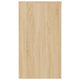 Rosie Minimalist Desk with Panel Legs | Brown Sonoma Oak Wood 35"