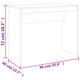 Rosie Minimalist Desk with Panel Legs | Brown Sonoma Oak Wood 35"