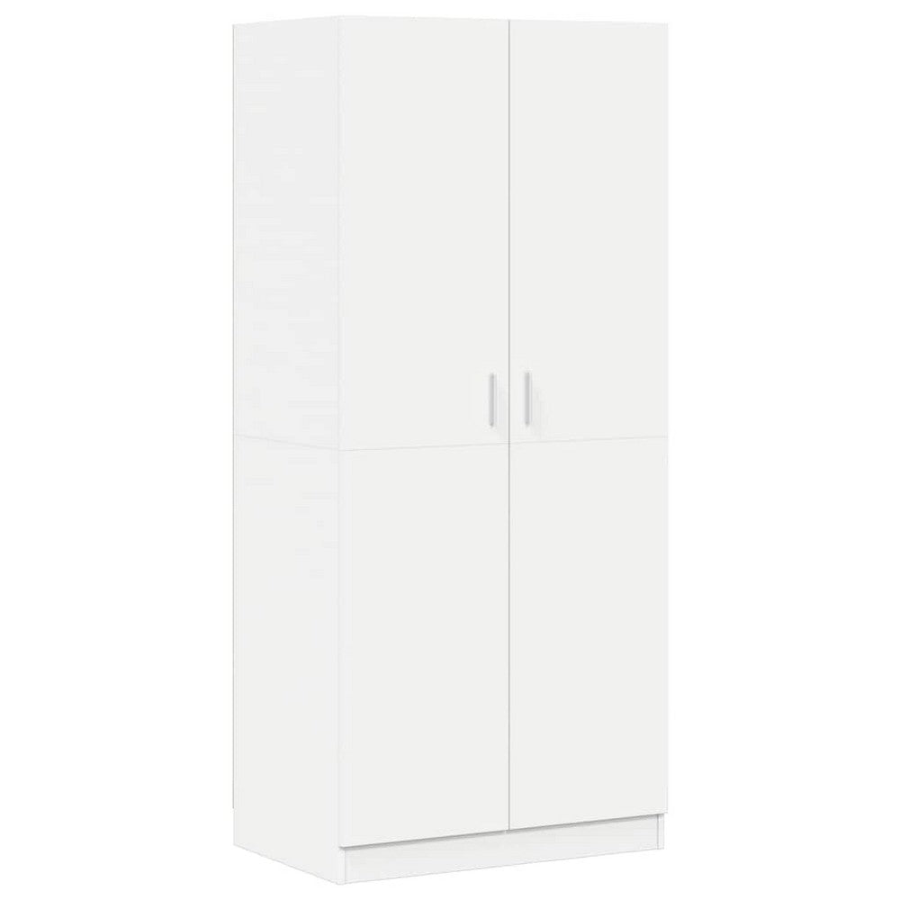 vidaXL Wardrobe White 31.5"x20.5"x70.9" Engineered Wood