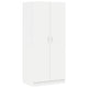 vidaXL Wardrobe White 31.5"x20.5"x70.9" Engineered Wood
