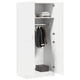 vidaXL Wardrobe White 31.5"x20.5"x70.9" Engineered Wood