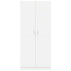 vidaXL Wardrobe White 31.5"x20.5"x70.9" Engineered Wood