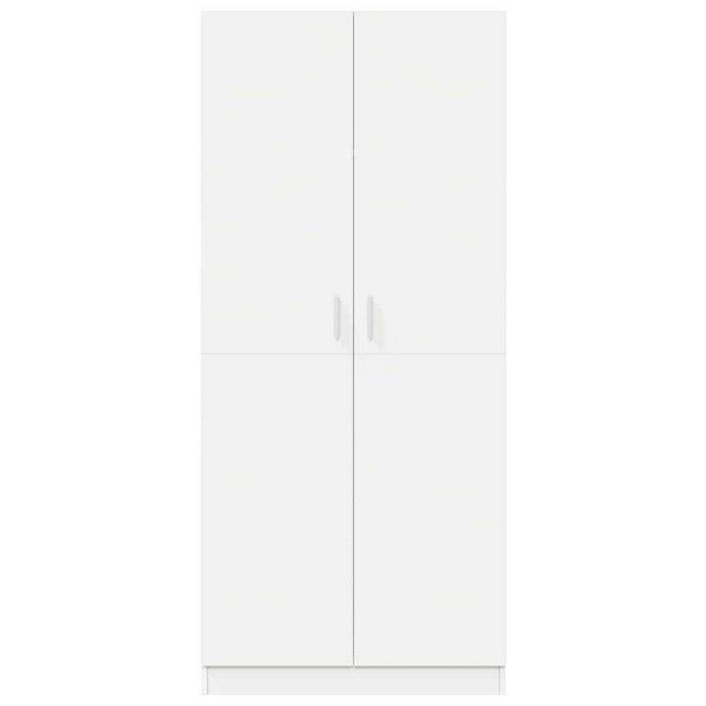 vidaXL Wardrobe White 31.5"x20.5"x70.9" Engineered Wood
