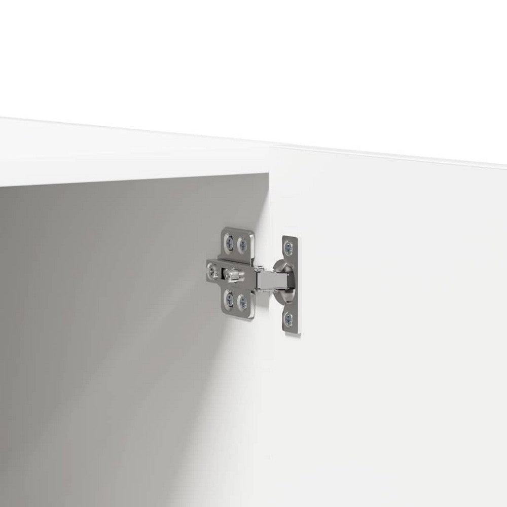 vidaXL Wardrobe White 31.5"x20.5"x70.9" Engineered Wood
