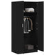 vidaXL Wardrobe Black 31.5"x20.5"x70.9" Engineered Wood
