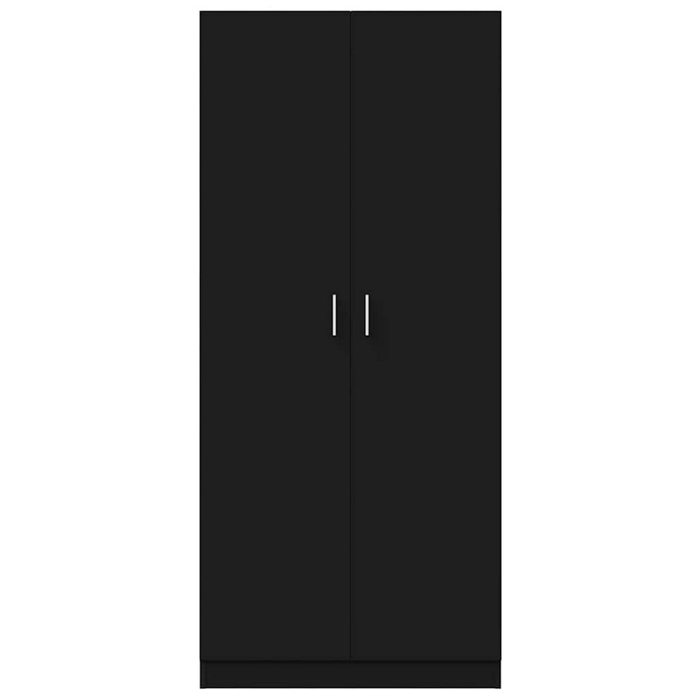 vidaXL Wardrobe Black 31.5"x20.5"x70.9" Engineered Wood