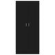vidaXL Wardrobe Black 31.5"x20.5"x70.9" Engineered Wood