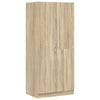 vidaXL Wardrobe Sonoma Oak 31.5"x20.5"x70.9" Engineered Wood