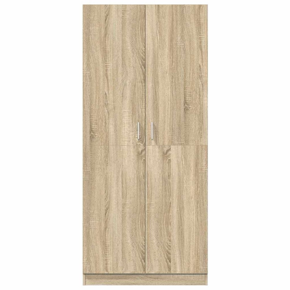vidaXL Wardrobe Sonoma Oak 31.5"x20.5"x70.9" Engineered Wood