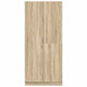 vidaXL Wardrobe Sonoma Oak 31.5"x20.5"x70.9" Engineered Wood