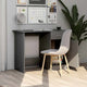 vidaXL Desk Gray 39.4"x19.7"x29.9" Engineered Wood