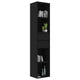 vidaXL Book Cabinet Black 14.2x11.8x67.3" Engineered Wood