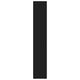 vidaXL Book Cabinet Black 14.2x11.8x67.3" Engineered Wood