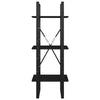 vidaXL 3-Tier Book Cabinet Black 15.7"x11.8"x41.3" Engineered Wood