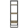 vidaXL 3-Tier Book Cabinet Sonoma Oak 15.7"x11.8"x41.3" Engineered Wood