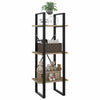vidaXL 3-Tier Book Cabinet Sonoma Oak 15.7"x11.8"x41.3" Engineered Wood