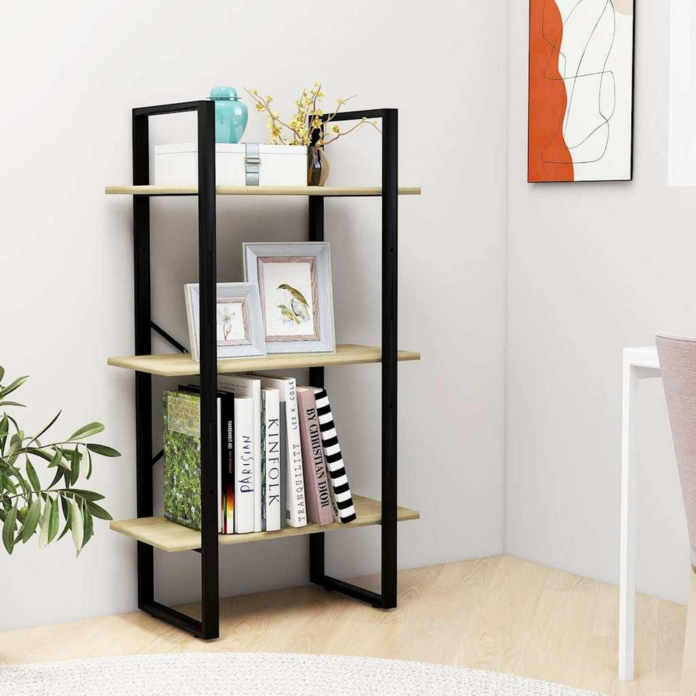 vidaXL Storage Shelf Sonoma Oak 23.6"x11.8"x41.3" Engineered Wood