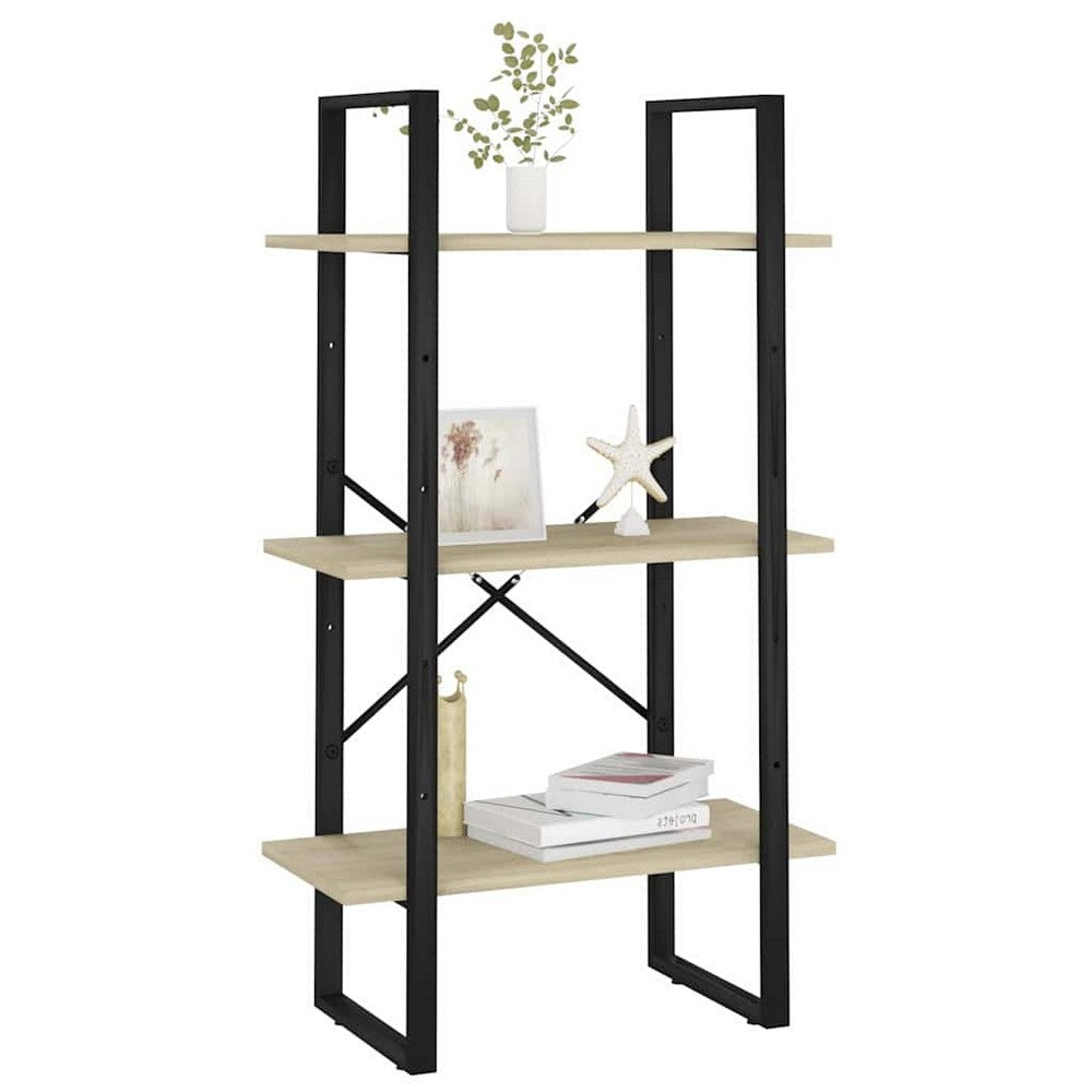vidaXL Storage Shelf Sonoma Oak 23.6"x11.8"x41.3" Engineered Wood