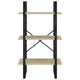 vidaXL Storage Shelf Sonoma Oak 23.6"x11.8"x41.3" Engineered Wood