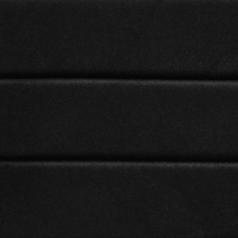 Baxton Studio Armand Modern Glam and Luxe Black Velvet Fabric Upholstered and Gold Finished Metal 4-Piece Dining Chair Set