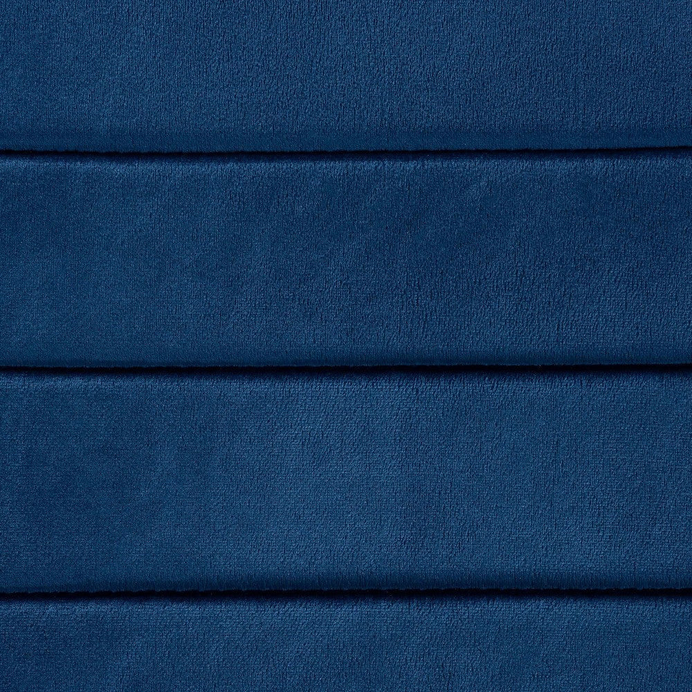 Baxton Studio Armand Modern Glam and Luxe Navy Blue Velvet Fabric Upholstered and Gold Finished Metal 4-Piece Dining Chair Set