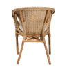 bali & pari Abbey Modern Bohemian Natural Brown Antique Rattan Dining Chair WHI-12717-Rattan-DC